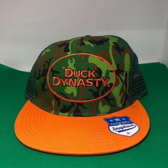 Duck Dynasty Snapback Trucker Hat Camo Orange A&E - Picture 3 of 7